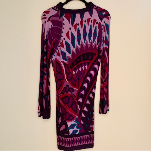 XS Boston Proper Dress Perfect Condition. Purple Design, Soft, Dress $5.95 S&H - Picture 2 of 3